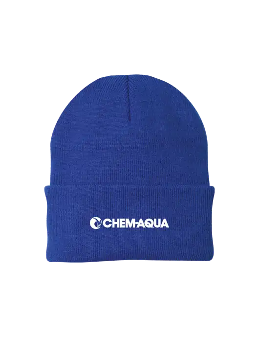 Royal Knit Cap w/Chem-Aqua Logo