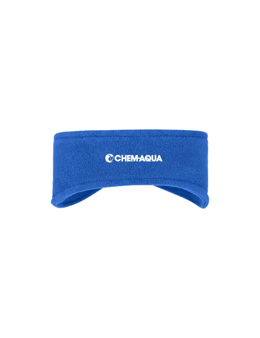 Royal Stretch Fleece Headband w/Chem-Aqua Logo