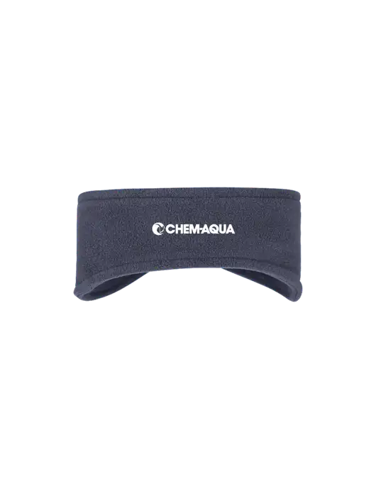 Navy Stretch Fleece Headband w/Chem-Aqua Logo