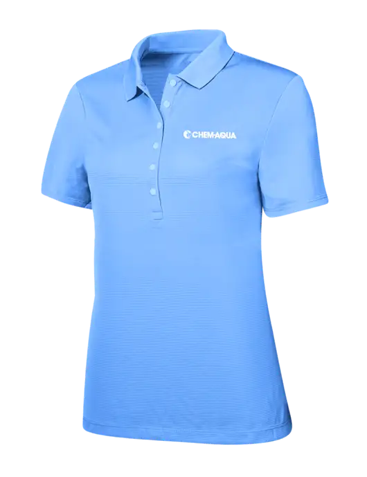 Callaway Womens Ottoman Light Blue Polo w/Chem-Aqua Logo