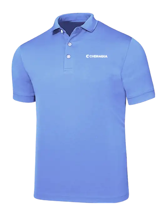 Callaway Ottoman Light Blue Polo w/Chem-Aqua Logo