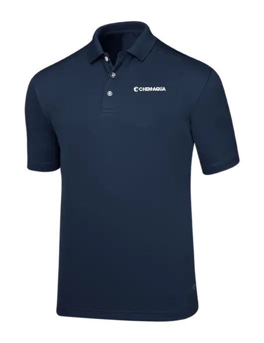 Callaway Core Navy Performance Polo w/Chem-Aqua Logo