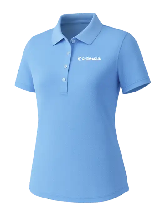 Callaway Womens Core Light Blue Performance Polo w/Chem-Aqua Logo