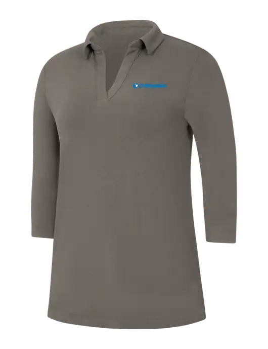 Womens Dark Grey Luxe Knit Tunic w/Chem-Aqua Logo