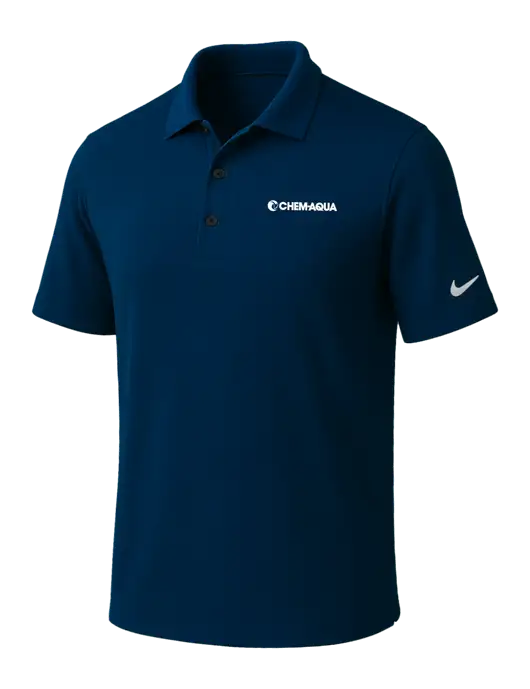 NIKE Navy Dri-Fit Micro Pique Polo w/Chem-Aqua Logo