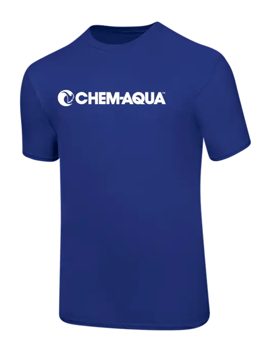 Ring Spun Royal 4.5 oz T-Shirt w/Chem-Aqua Logo
