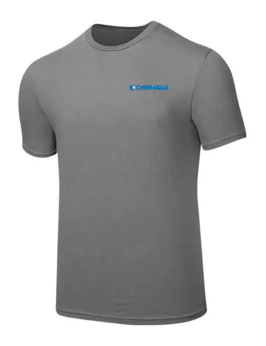 Seriously Soft Medium Grey T-Shirt w/Chem-Aqua Logo