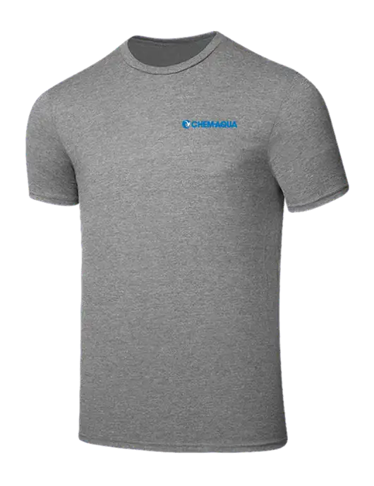 Seriously Soft Grey Frost T-Shirt w/Chem-Aqua Logo