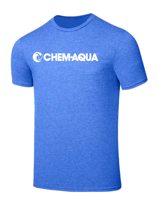 Seriously Soft Heathered Royal T-Shirt w/Chem-Aqua Logo