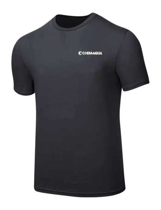 Seriously Soft Charcoal T-Shirt w/Chem-Aqua Logo