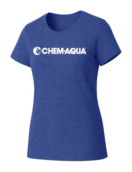 Womens Seriously Soft Royal Frost T-Shirt w/Chem-Aqua Logo
