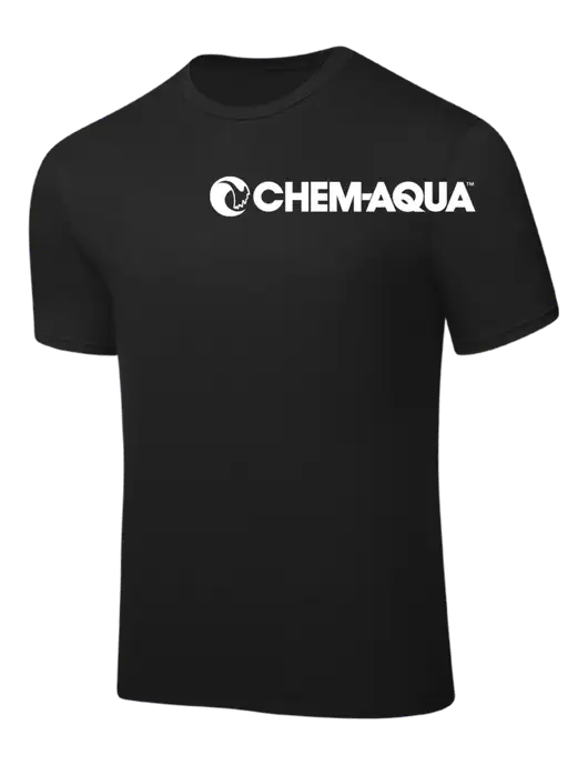 Black PosiCharge Competitor Tee w/Chem-Aqua Logo