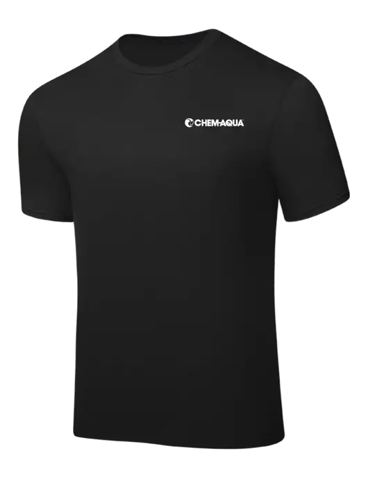 Black PosiCharge Competitor Tee w/Chem-Aqua Logo