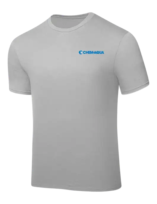 Silver PosiCharge Competitor Tee w/Chem-Aqua Logo