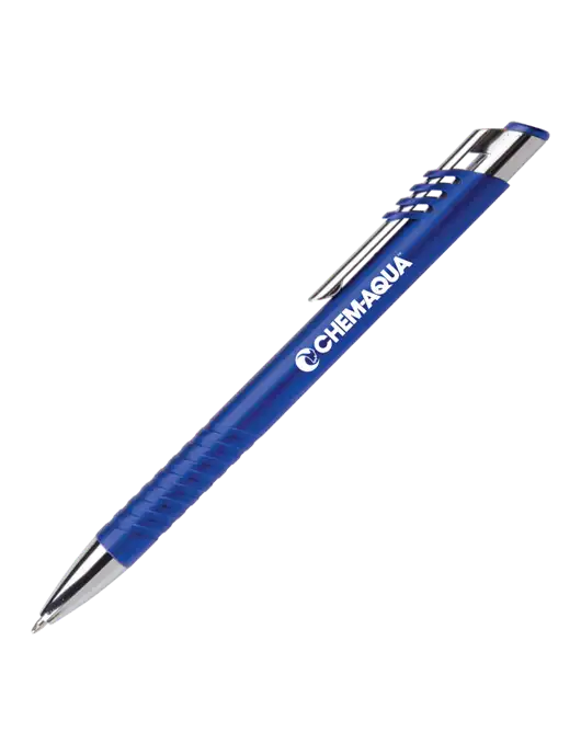 Schirhart Blue Pen - Black Ink w/Chem-Aqua Logo