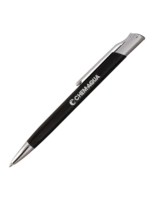 San Malo Black Pen - Black Ink w/Chem-Aqua Logo