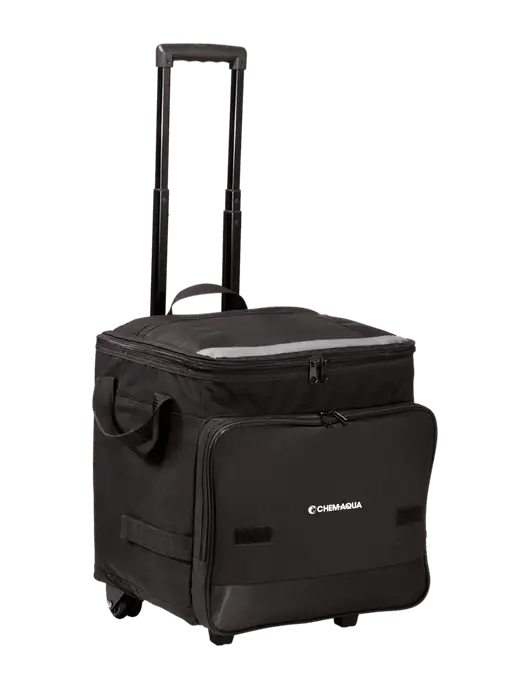 Black Rolling Cooler w/Chem-Aqua Logo