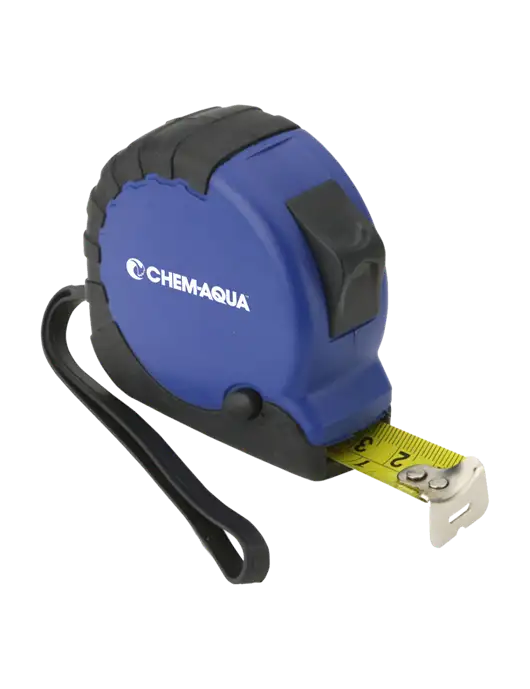 Blue Tape Measure, 16' w/Chem-Aqua Logo