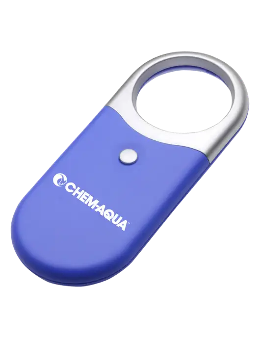 Compact Blue Magnifier Light w/Chem-Aqua Logo