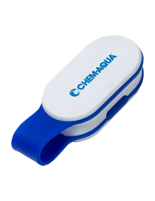 Magna Clip Blue Personal Safety Light w/Chem-Aqua Logo