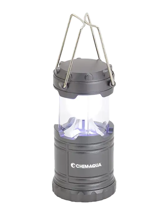 Gunmetal Mini Retro Lantern w/Chem-Aqua Logo