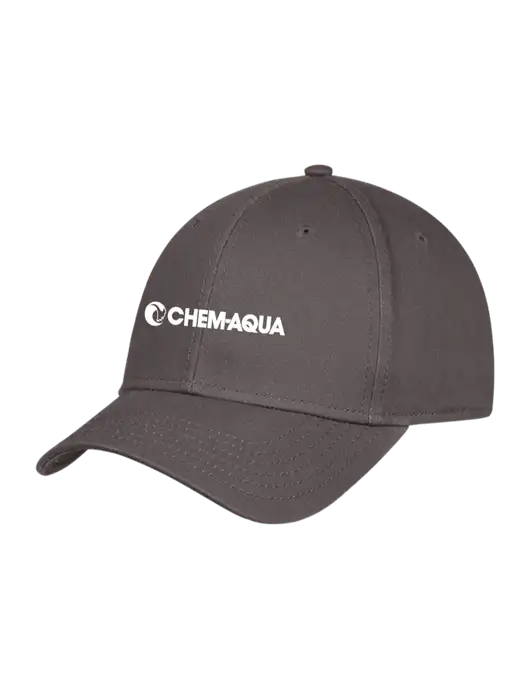 Charcoal Structured Cap Hook & Loop w/Chem-Aqua Logo
