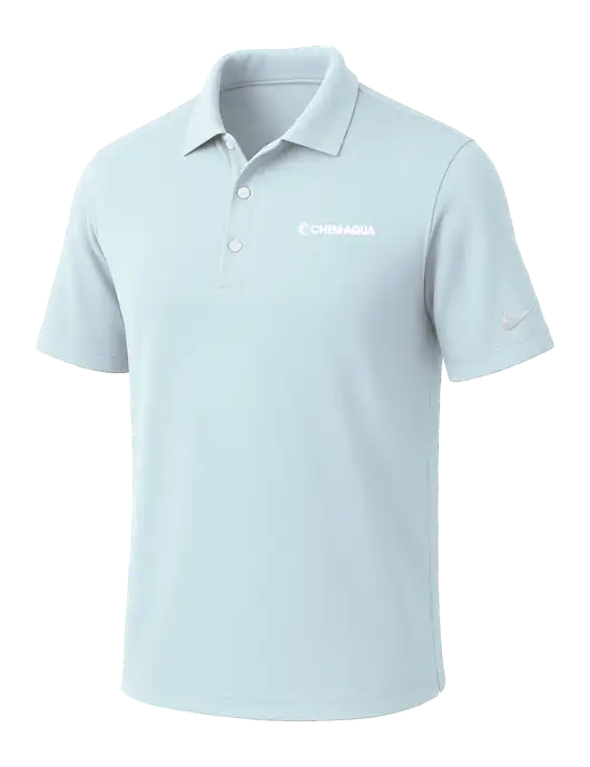 NIKE Very Light Blue Dri-Fit Micro Pique Polo w/Chem-Aqua Logo