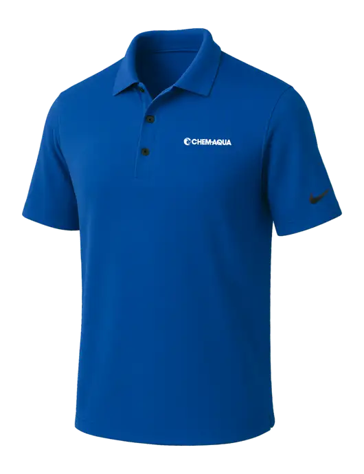 NIKE Dark Royal Dri-Fit Micro Pique Polo w/Chem-Aqua Logo