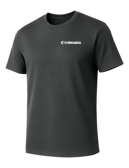 Allmade Charcoal Grey Organic Cotton Tee w/Chem-Aqua Logo