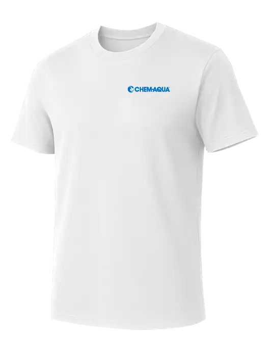 Allmade Bright White Organic Cotton Tee w/Chem-Aqua Logo