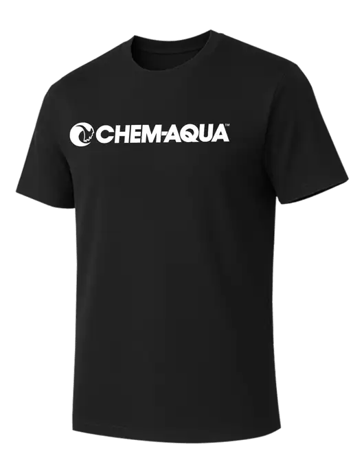 Allmade Deep Black Organic Cotton Tee w/Chem-Aqua Logo