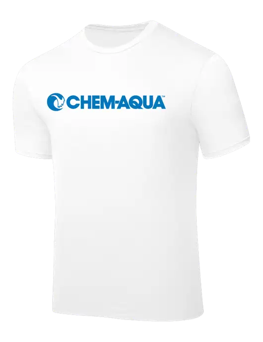 White PosiCharge Competitor Tee w/Chem-Aqua Logo