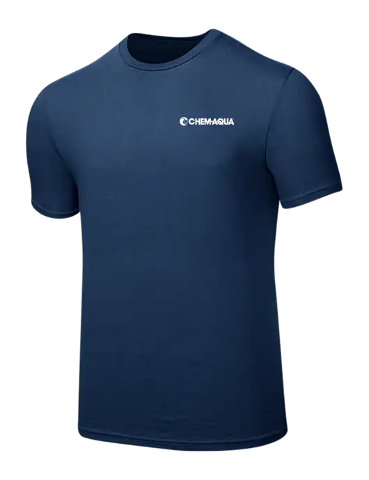 Seriously Soft Deep Slate Blue T-Shirt w/Chem-Aqua Logo