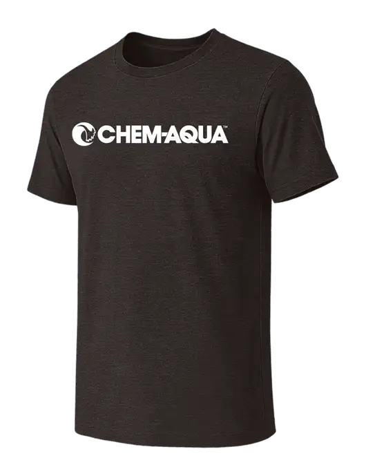 BELLA+CANVAS Dark Grey Heather CVC Short Sleeve Tee w/Chem-Aqua Logo