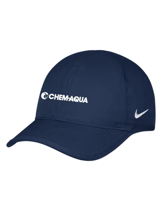 Nike Navy Featherlight Cap w/Chem-Aqua Logo