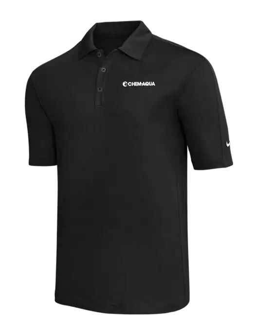 Nike Black Tech Sport Dri-FIT Polo w/Chem-Aqua Logo
