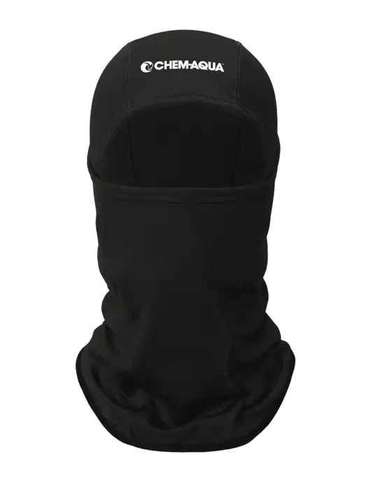 Black CornerStone Smooth Fleece Face Mask w/Chem-Aqua Logo
