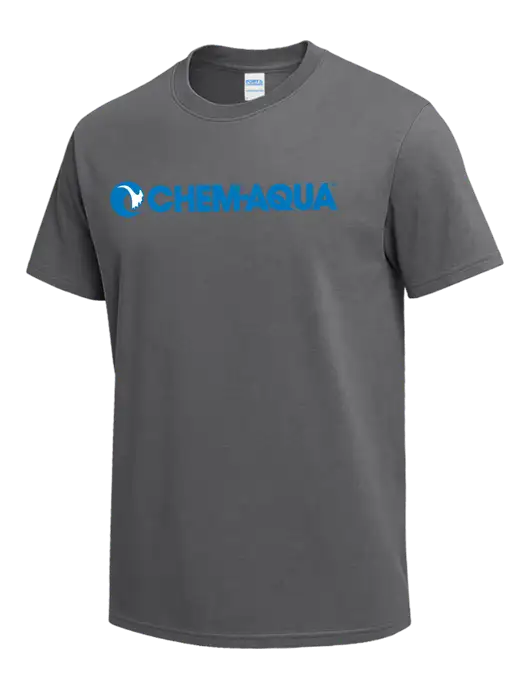 Medium Grey Heavyweight 6.1 oz T-Shirt w/Chem-Aqua Logo