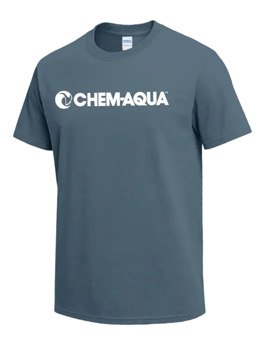 Slate Blue Heavyweight 6.1 oz T-Shirt w/Chem-Aqua Logo