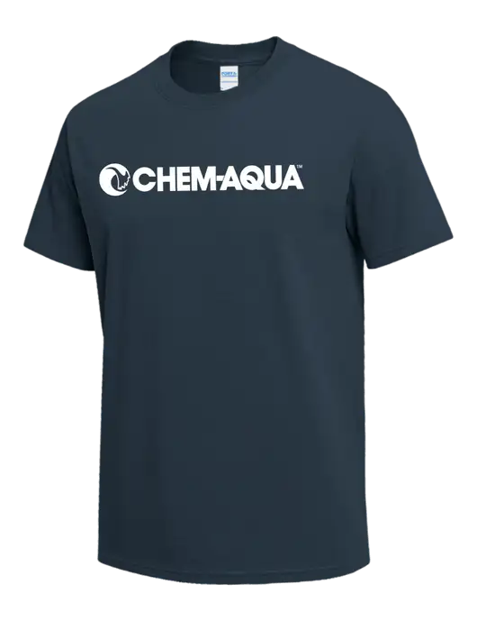 Dark Slate Blue Heavyweight 6.1 oz T-Shirt w/Chem-Aqua Logo