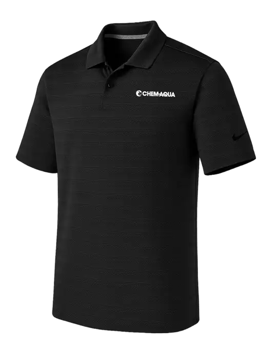 Nike Black Dri-FIT Vapor Jacquard Polo w/Chem-Aqua Logo