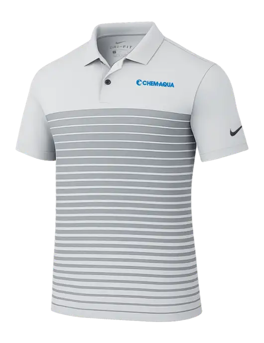 Nike Light Grey Dri-FIT Vapor Block Polo w/Chem-Aqua Logo