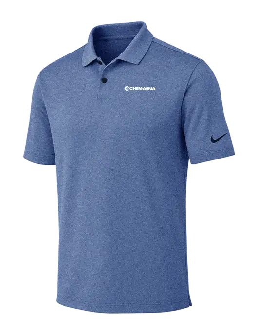 Nike Dark Royal Heather Dri-FIT Vapor Polo w/Chem-Aqua Logo