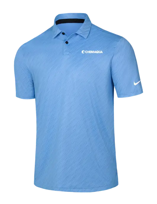 Nike Light Blue Vapor Dash Polo w/Chem-Aqua Logo