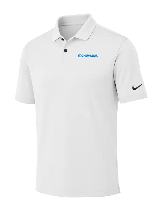 Nike White Dri-FIT Vapor Polo w/Chem-Aqua Logo