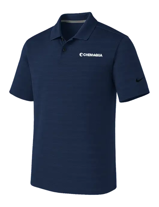 Nike Navy Dri-FIT Vapor Jacquard Polo w/Chem-Aqua Logo