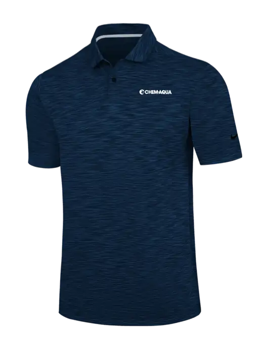 Nike Navy Dri-FIT Vapor Space Dyed Polo w/Chem-Aqua Logo