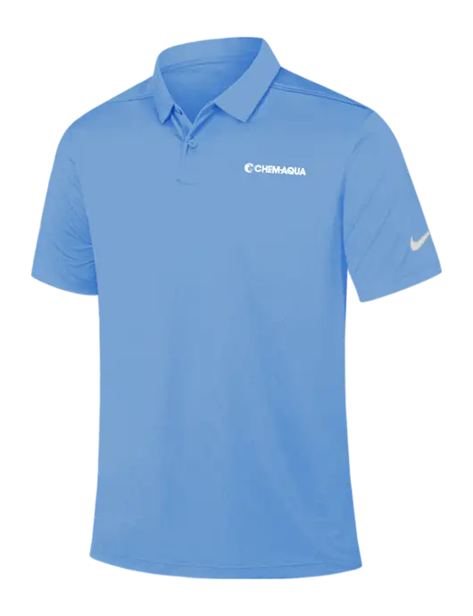 Nike Light Blue Dry Essential Solid Polo w/Chem-Aqua Logo
