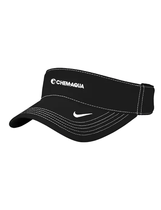 Nike Black Dri-FIT Ace Visor w/Chem-Aqua Logo