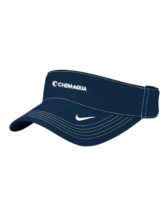 Nike Navy Dri-FIT Ace Visor w/Chem-Aqua Logo